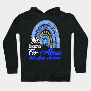 No Tolerance For Abuse Child Abuse Prevention Awareness Month Hoodie